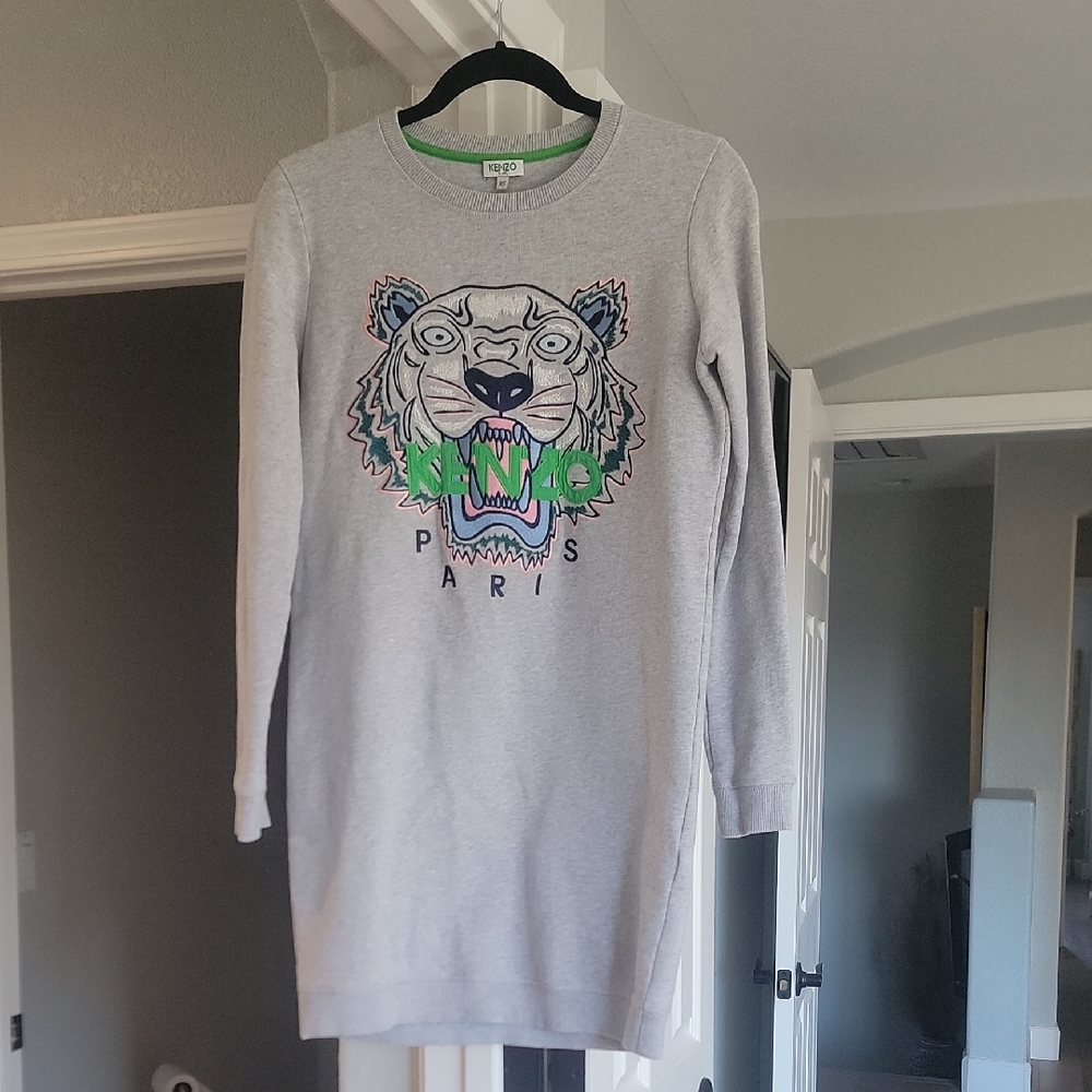 Kenzo Sweatshirt Dress, Size XS